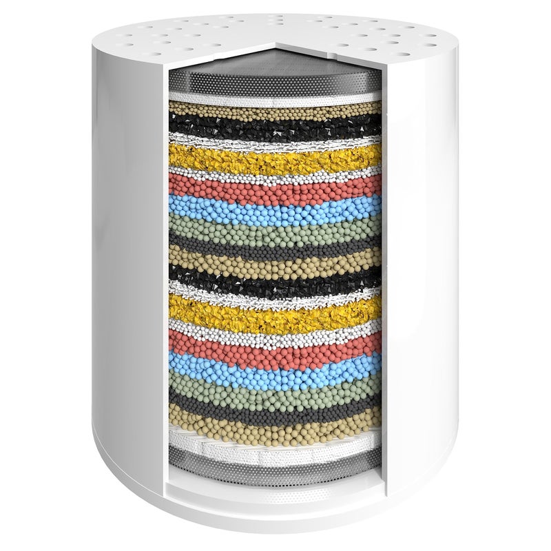 SparkPod High Output Shower Filter Cartridge- Suitable for People with Sensitive and Dry Skin and Scalp, Filters Chlorine and Impurities | 1-min Install (23 Stages, 1 pc) - Image 1
